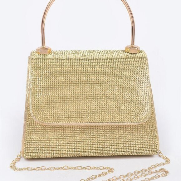 Mirror Metallic Top Handle Bag - Picture 1 of 4